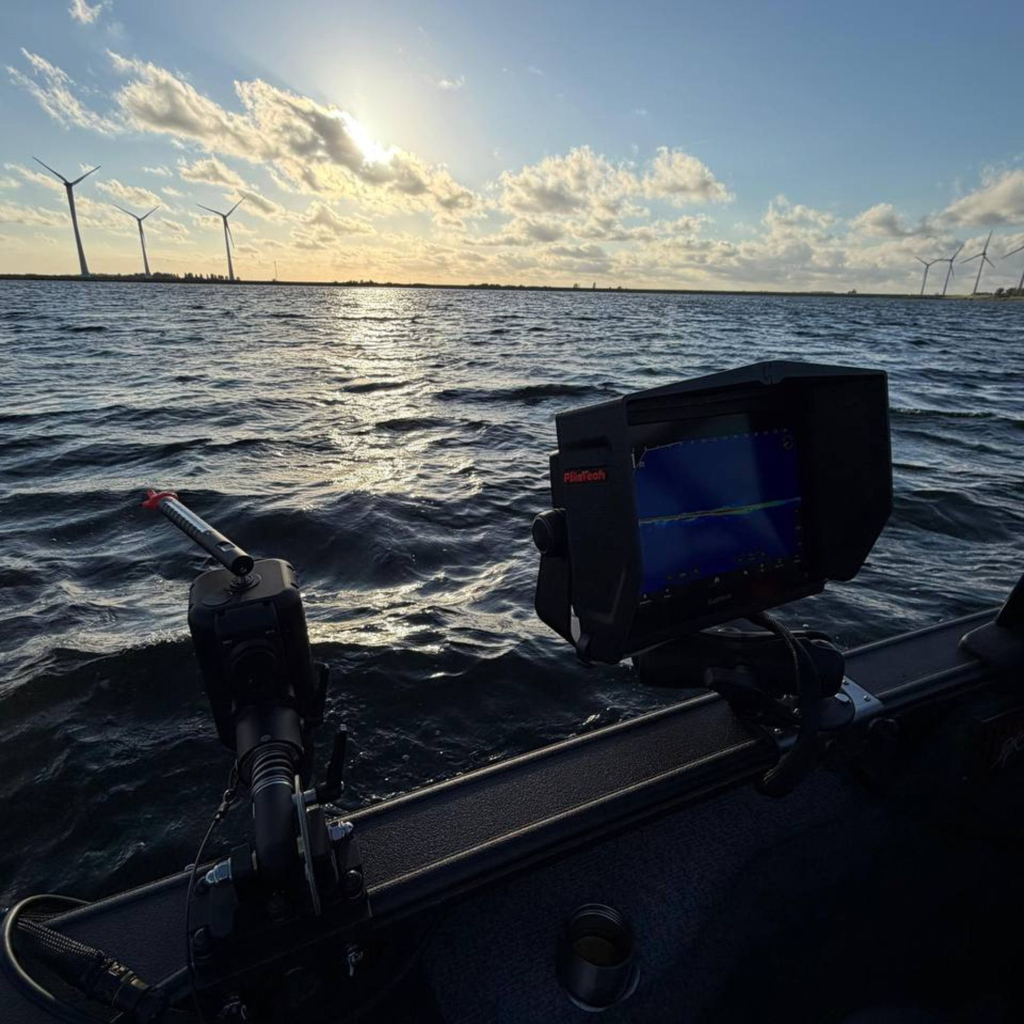 Close-up of durable ASA technical plastic used in PikeTech PRO Visor for Garmin fish finders