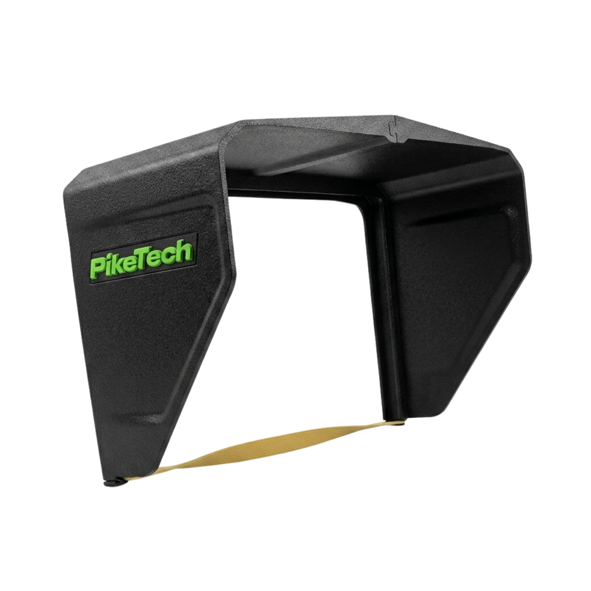 PikeTech PRO Visor installed on a Garmin fish finder for improved screen visibility and glare reduction