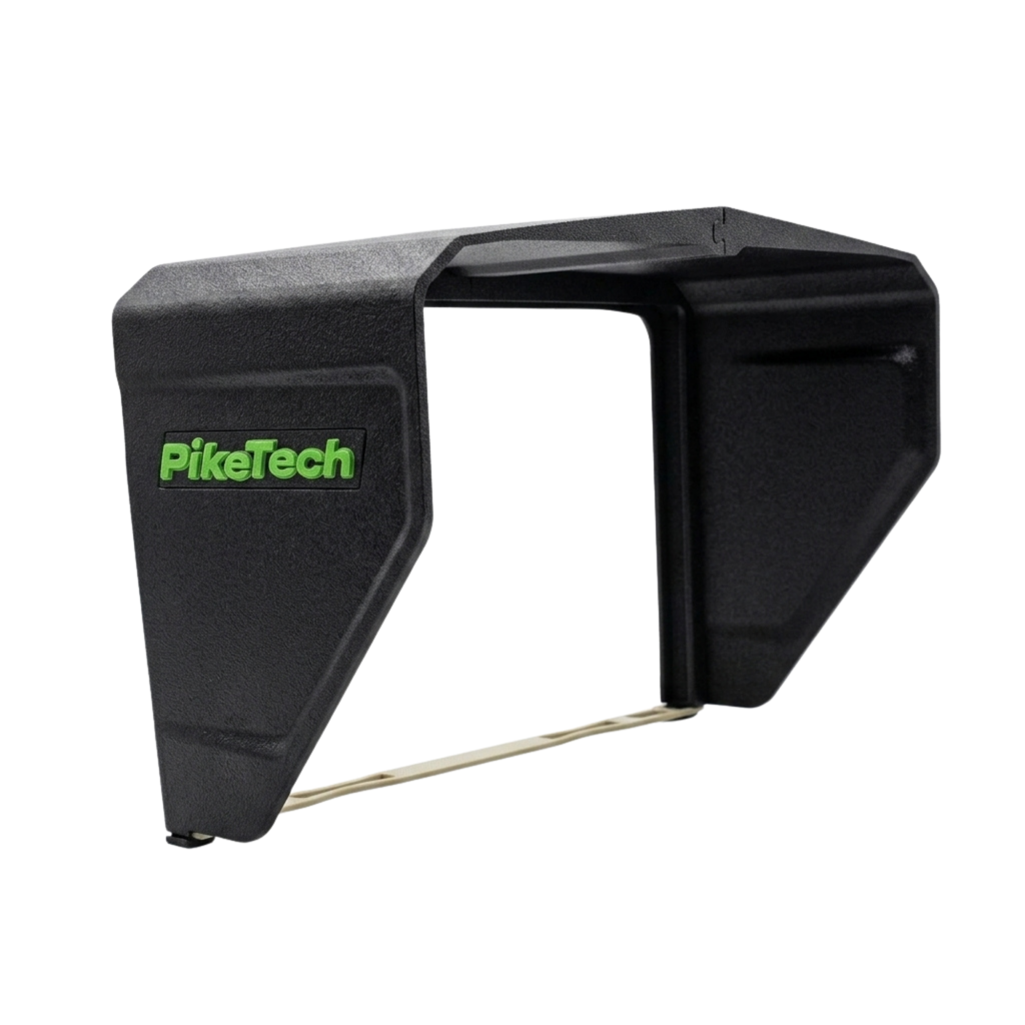 PikeTech PRO Visor installed on a Humminbird HELIX fish finder for improved visibility and glare reduction