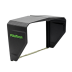 PikeTech PRO Visor for fishfinder and marine electronics showing premium ASA material construction with UV, heat and marine resistance for harsh outdoor conditions